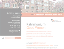 Tablet Screenshot of patrimonium-groningen.nl
